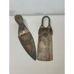 Neiman Marcus Cake Server Set Silverplated Stiletto Handbag Glam Chic Funky